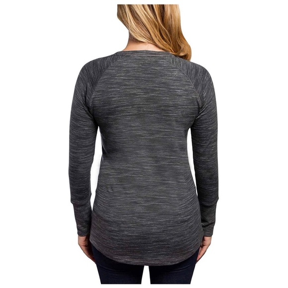 Ladies' Lightweight Crew Neck Long Sleeve Tee - Picture 2 of 2